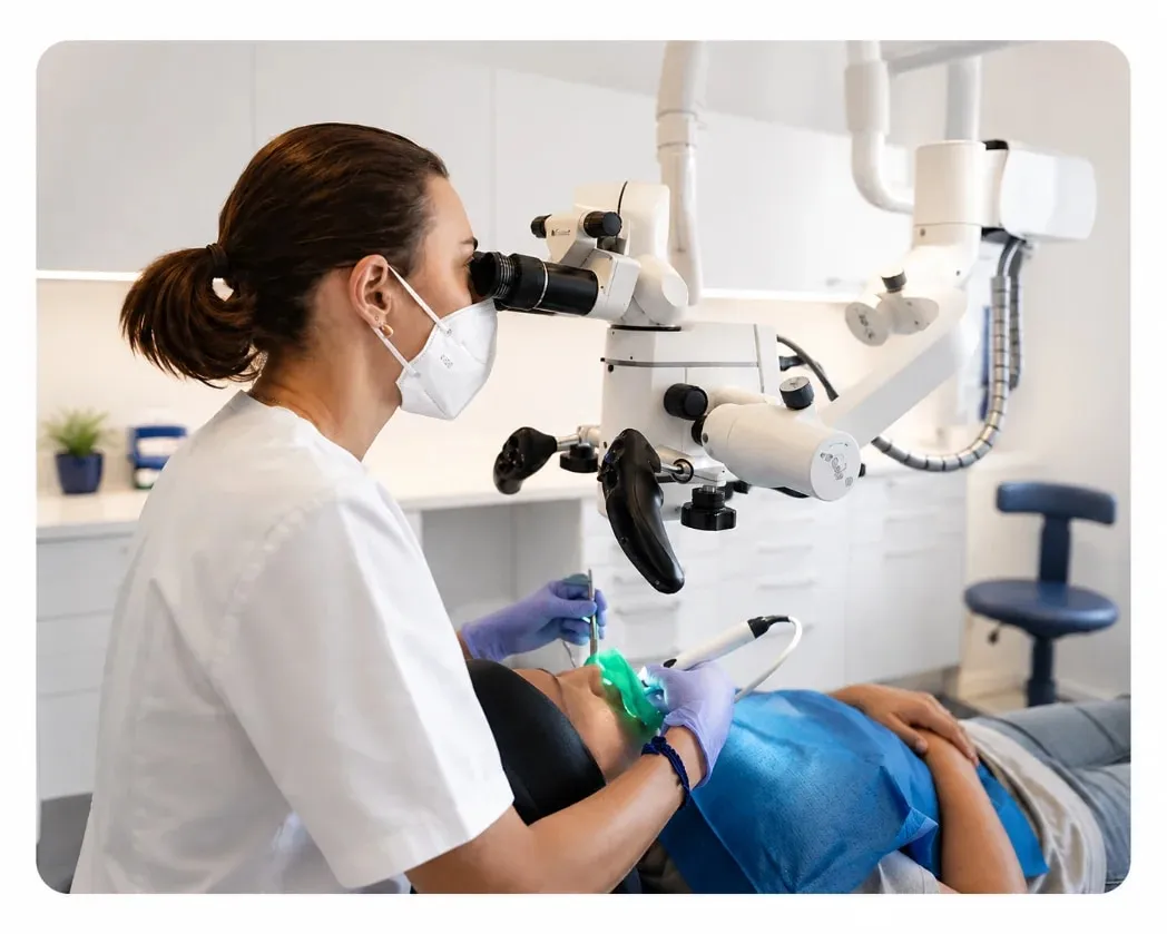 Operationsmikroskop für die endodontische Behandlung
